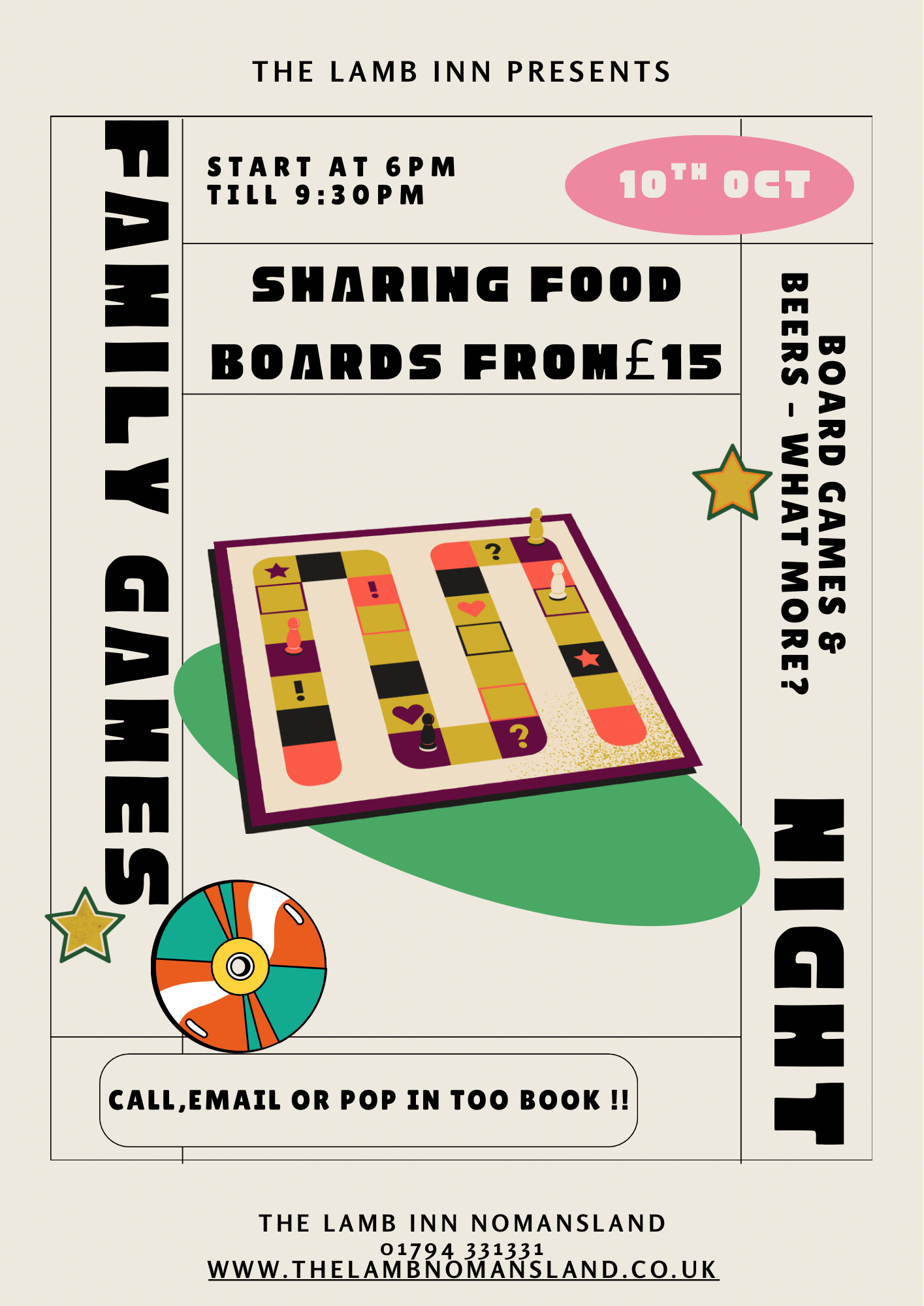 Family Game Night at The Lamb Inn